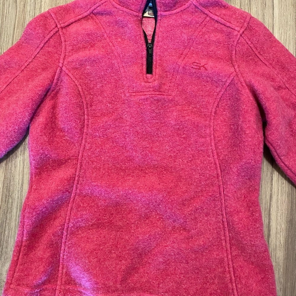 Stormy Kromer Pink Quarter-Zip Pullover